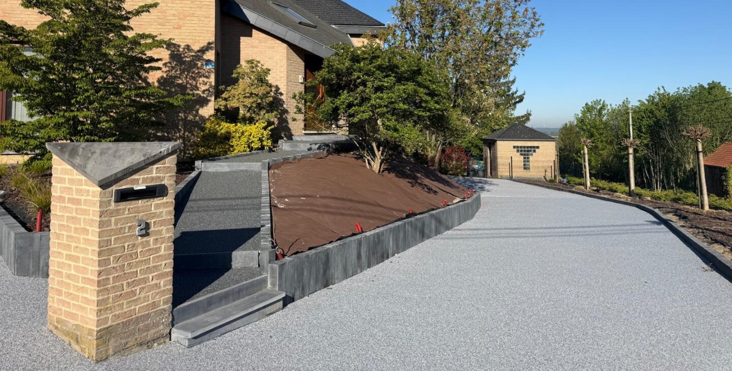 entrée de garage revêtement carrossable marbre 1440x730