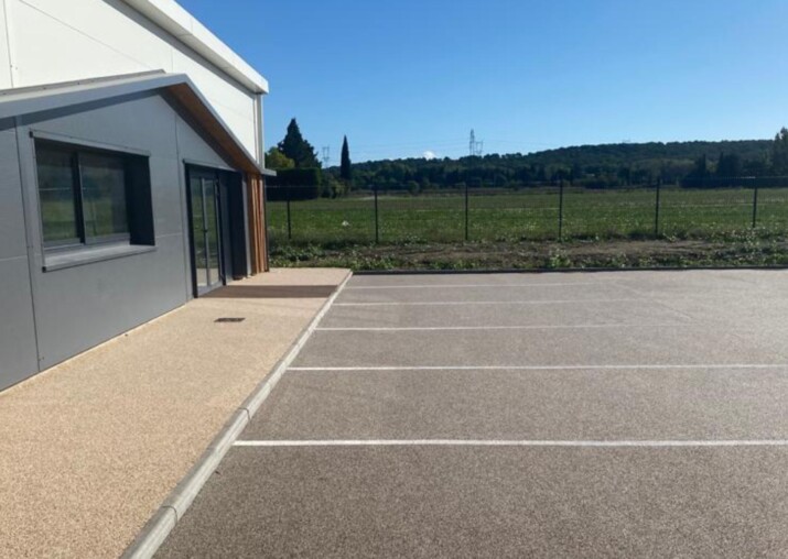 parking resineo permeable