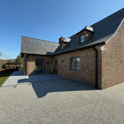 Entrée de garage coloris Gris perle