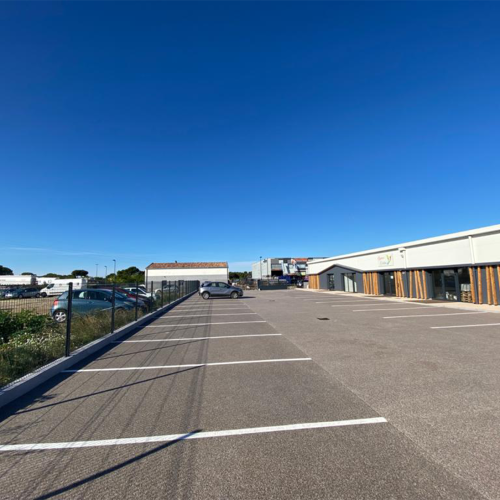 revêtement perméable parking