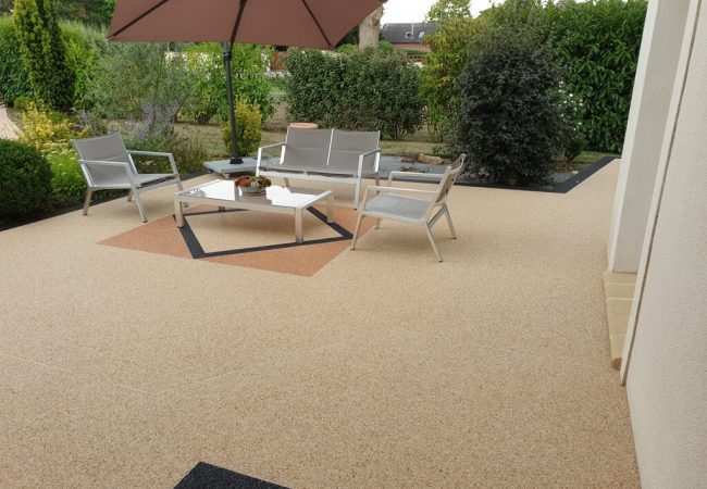 resineo tapis de pierre terrasse